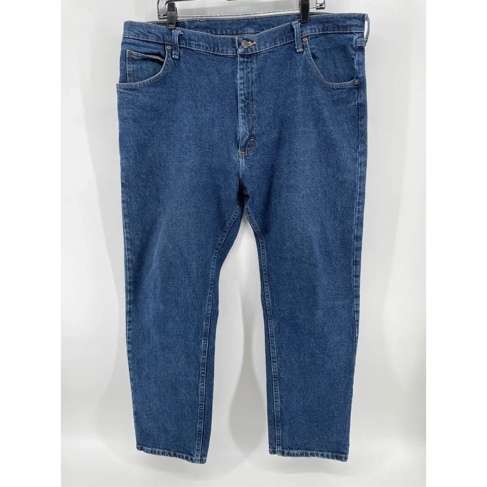 Wrangler Jeans Mens 42x30 41X 29 Blue Premium Quality Straight Leg 1096FXVMF